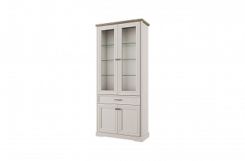 Шкаф с витриной ТОСКАНА НЬЮ 2В2Д1С (TOSCANA NEW 2V2D1S)
