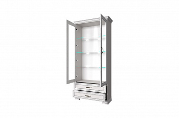 Набор модульной мебели ТИФФАНИ (TIFFANY) Шкаф с витриной 2В2С (2V2S)