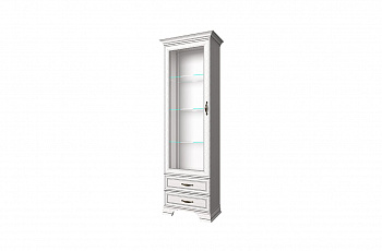 Набор модульной мебели ТИФФАНИ (TIFFANY) Шкаф с витриной 1В2С (1V2S)