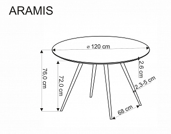 Стол АРАМИС (ARAMIS)