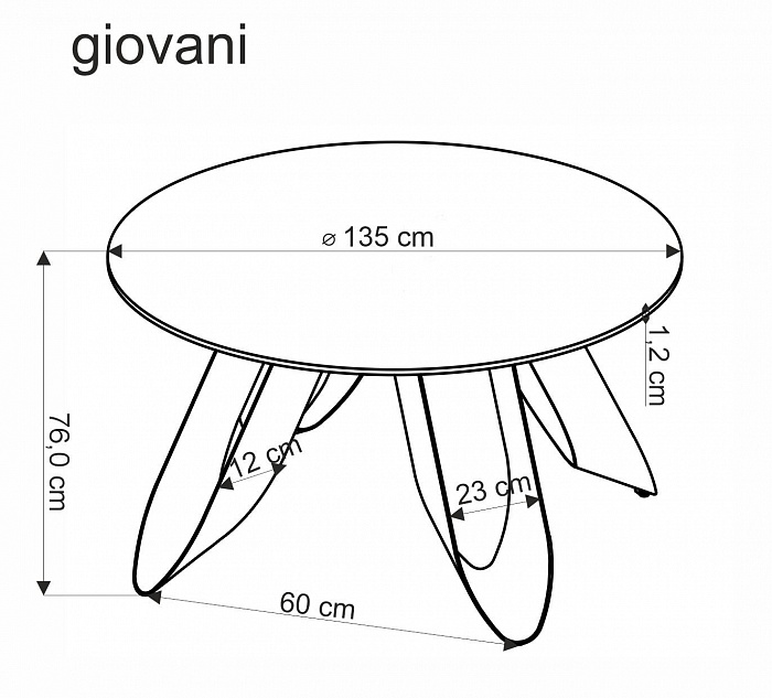 Стол ДЖОВАНИ (GIOVANI) в Калининграде