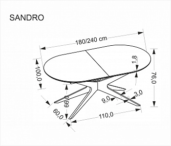 Стол САНДРО (SANDRO)